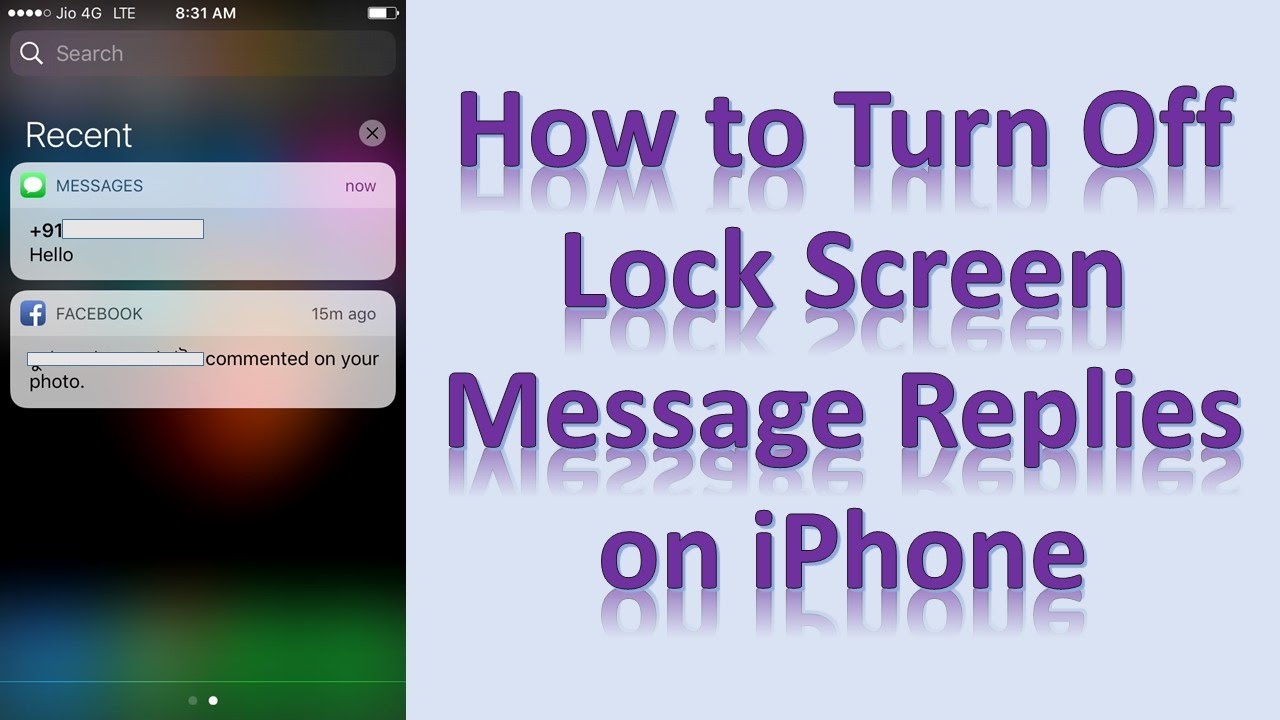 iPhone Lock Screen Reply