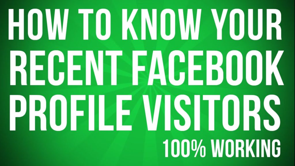 Profile visitors for facebook online