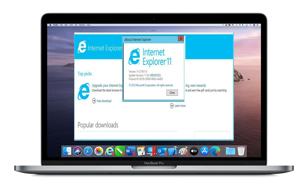launch internet explorer on a mac