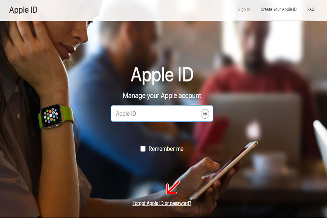 forgotten apple id password