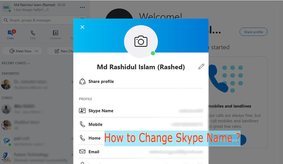 How to Change Skype Name on Pc, Mobile and Mac - Code Exercise